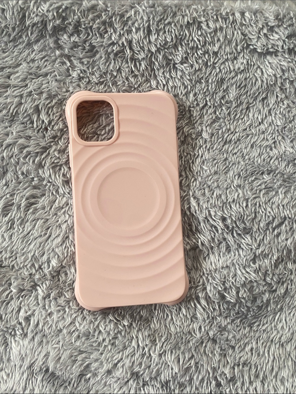 Pink Ripple Silicone Phone Case for iPhone - Soft Protective Cover